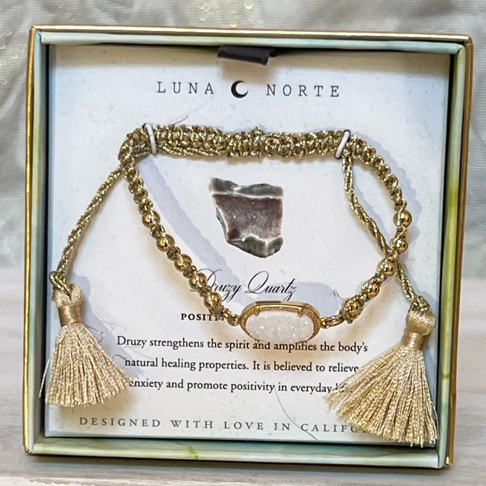 Luna Norte Druzy Quartz Bracelet